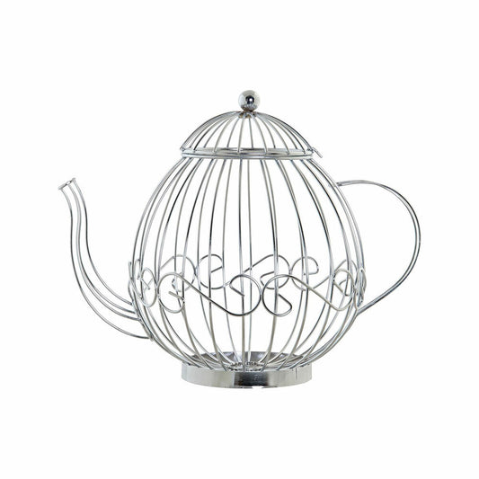 Capsule holder DKD Home Decor Silver Metal Plastic Coffee 31 x 21 x 25