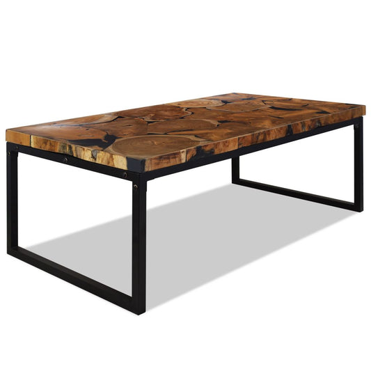 Coffee Table Teak Resin 43.3"x23.6"x15.7"