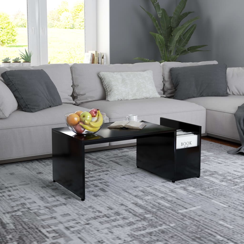 Coffee Table White 35.4"x17.7"x13.8" Chipboard