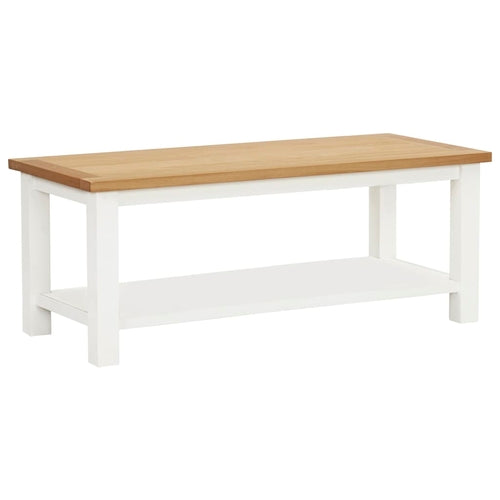 Coffee Table 35.4"x17.7"x15.7" Solid Oak Wood
