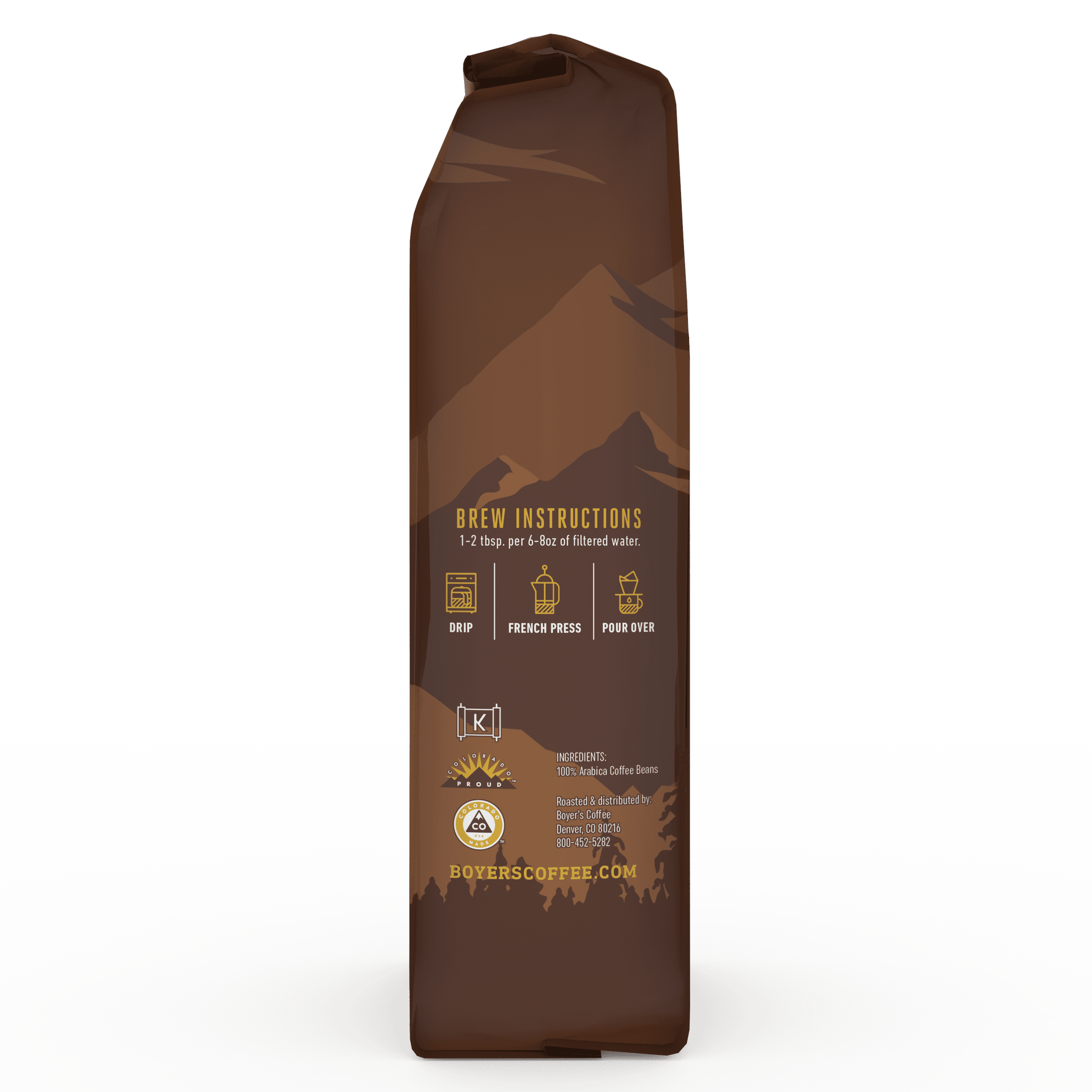 Aspen Gold, Whole Bean Coffee, Medium Roast, 12 Oz