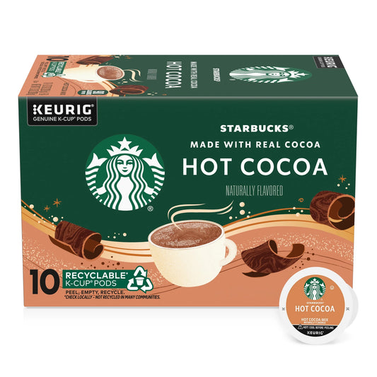 Starbucks Coffee K-Cup Pods, Naturally Flavored Hot Cocoa for Keurig Coffee Makers, 10 Pods