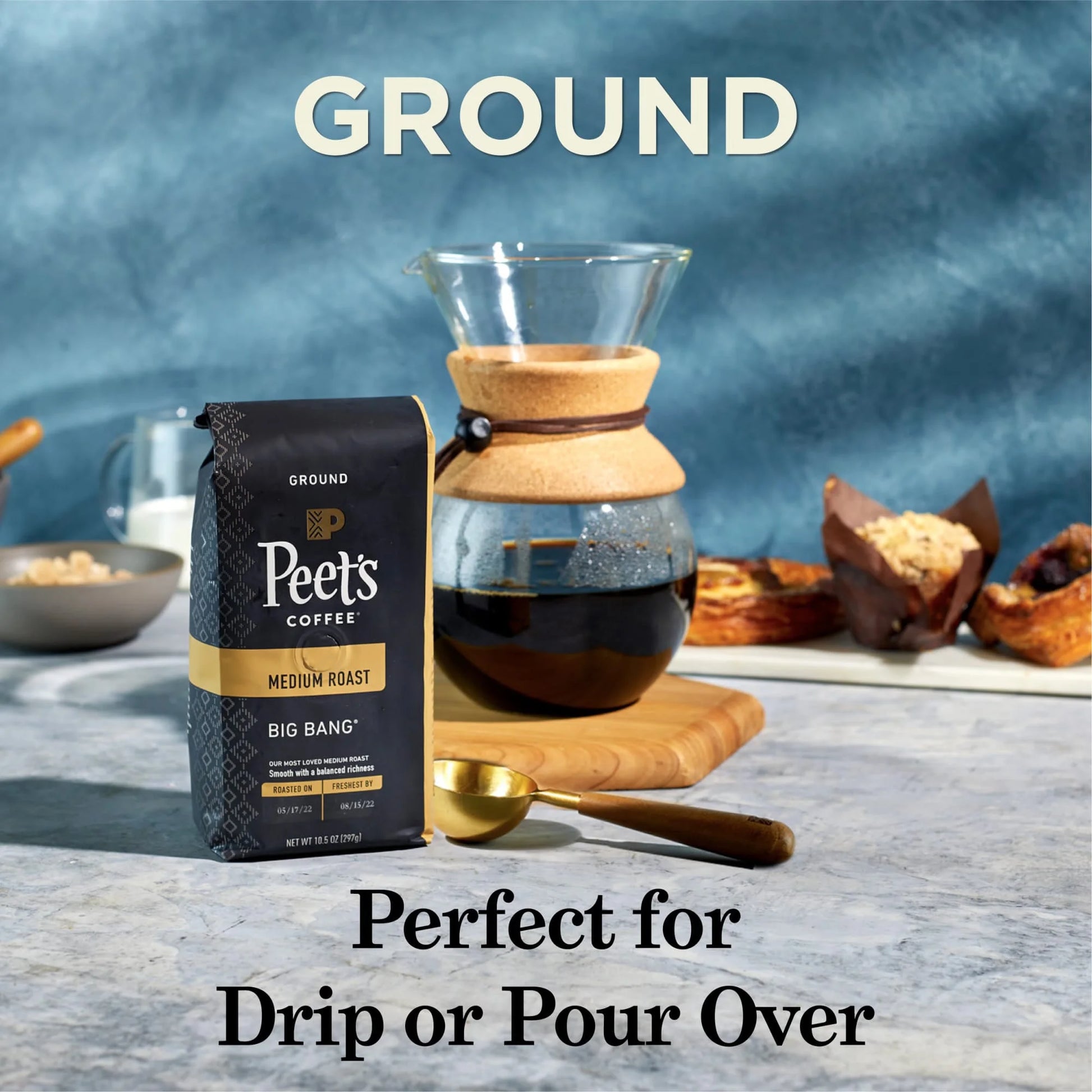 Italian Roast Ground Coffee, Premium Dark Roast, 100% Arabica, 10.5 Oz