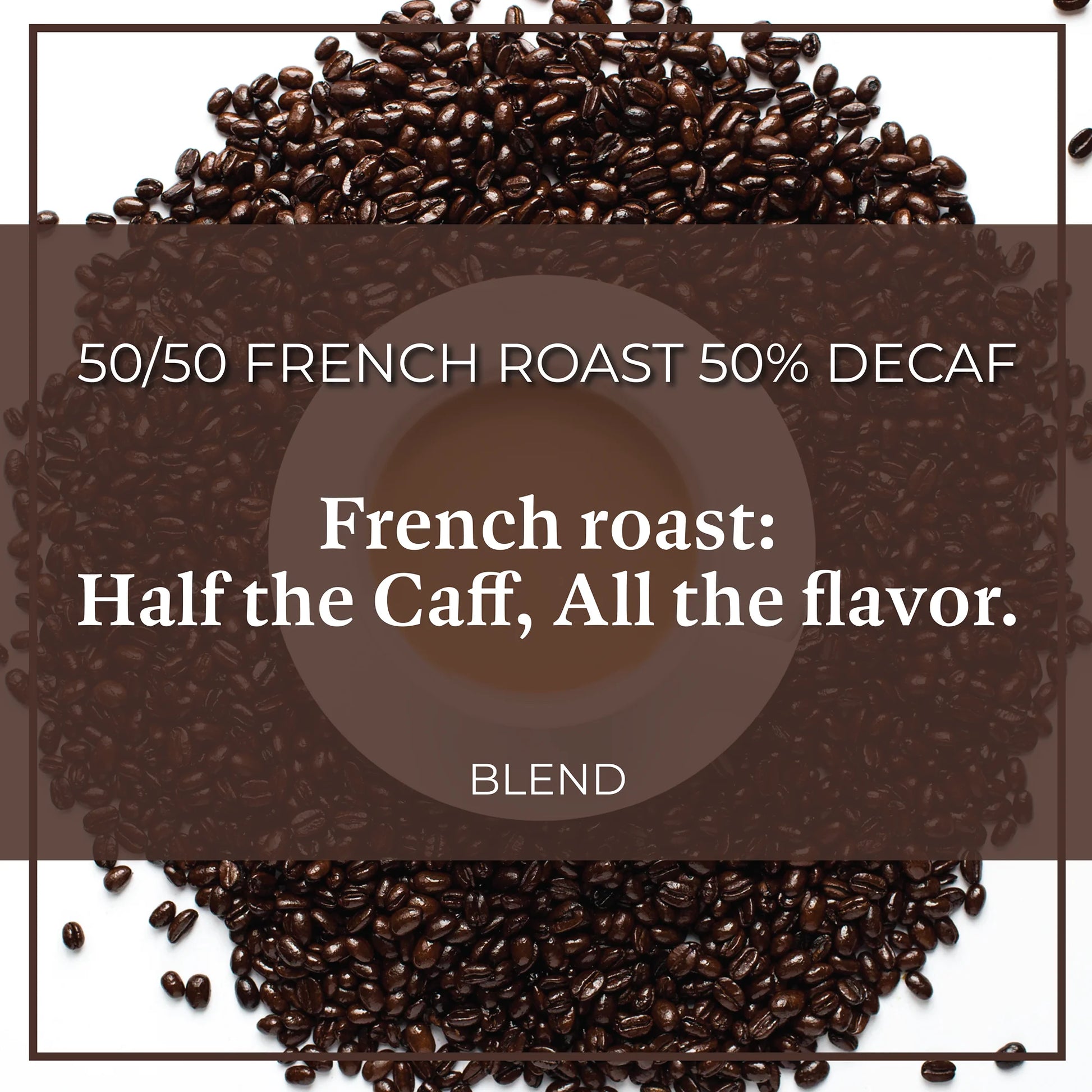 The Bean Coffee Company Organic 50/50 French Roast, 50% Decaf, Dark Roast, Ground, 5-Pound Bag