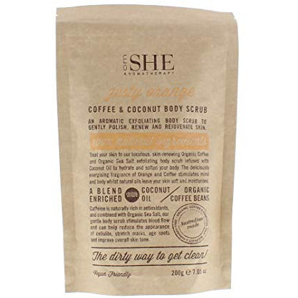 Zesty Orange Coffee & Coconut Body Scrub  200g
