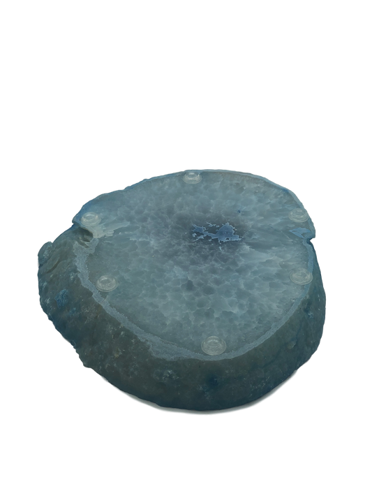 Agate Thick Decorative Platter with NATURAL Trim
