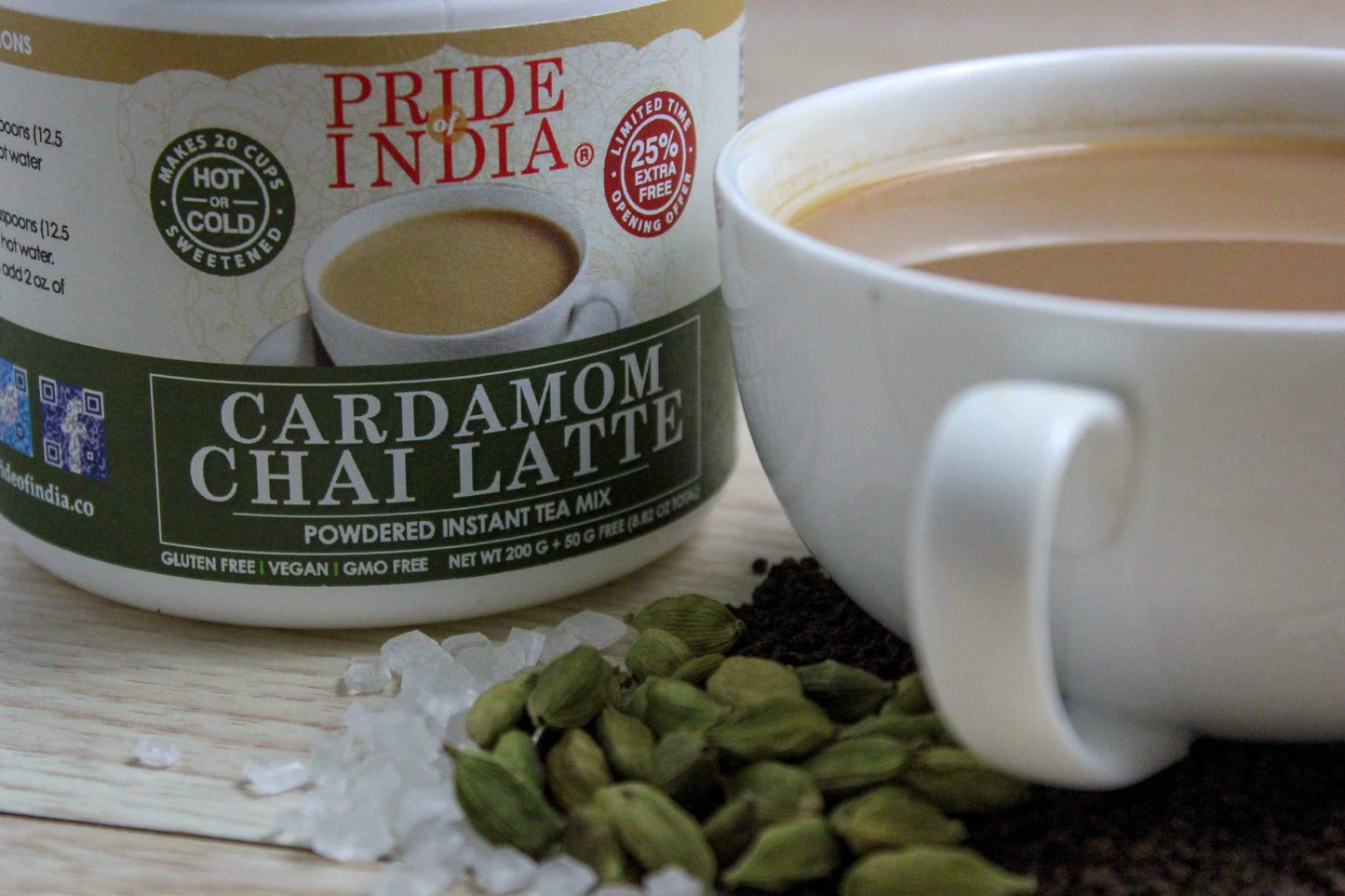 ChaiMati - Cardamom Chai Latte - Powdered Instant Tea Premix