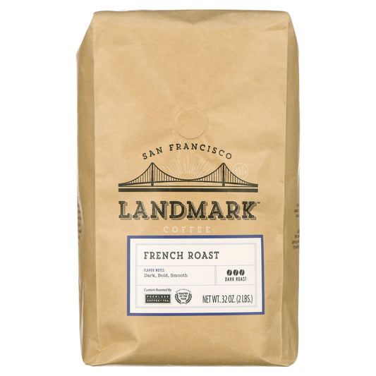 Coffee French Medium Roast Whole Bean Coffee, 32 Oz, Bag
