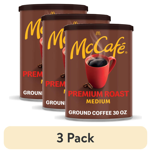 (3 Pack) Mccafe Premium Roast, Medium Roast, Ground Coffee, 30 Oz