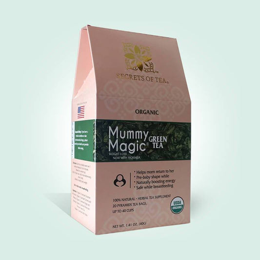Mummy Magic Weight Loss Green Tea (with Moringa)- 40 Servings- USDA