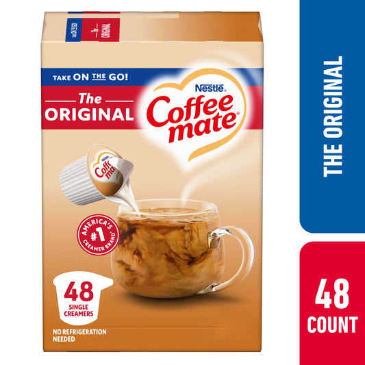 Nestle Coffee Mate, the Original Liquid Coffee Creamer Singles, 9 Fl Oz, 48 Count
