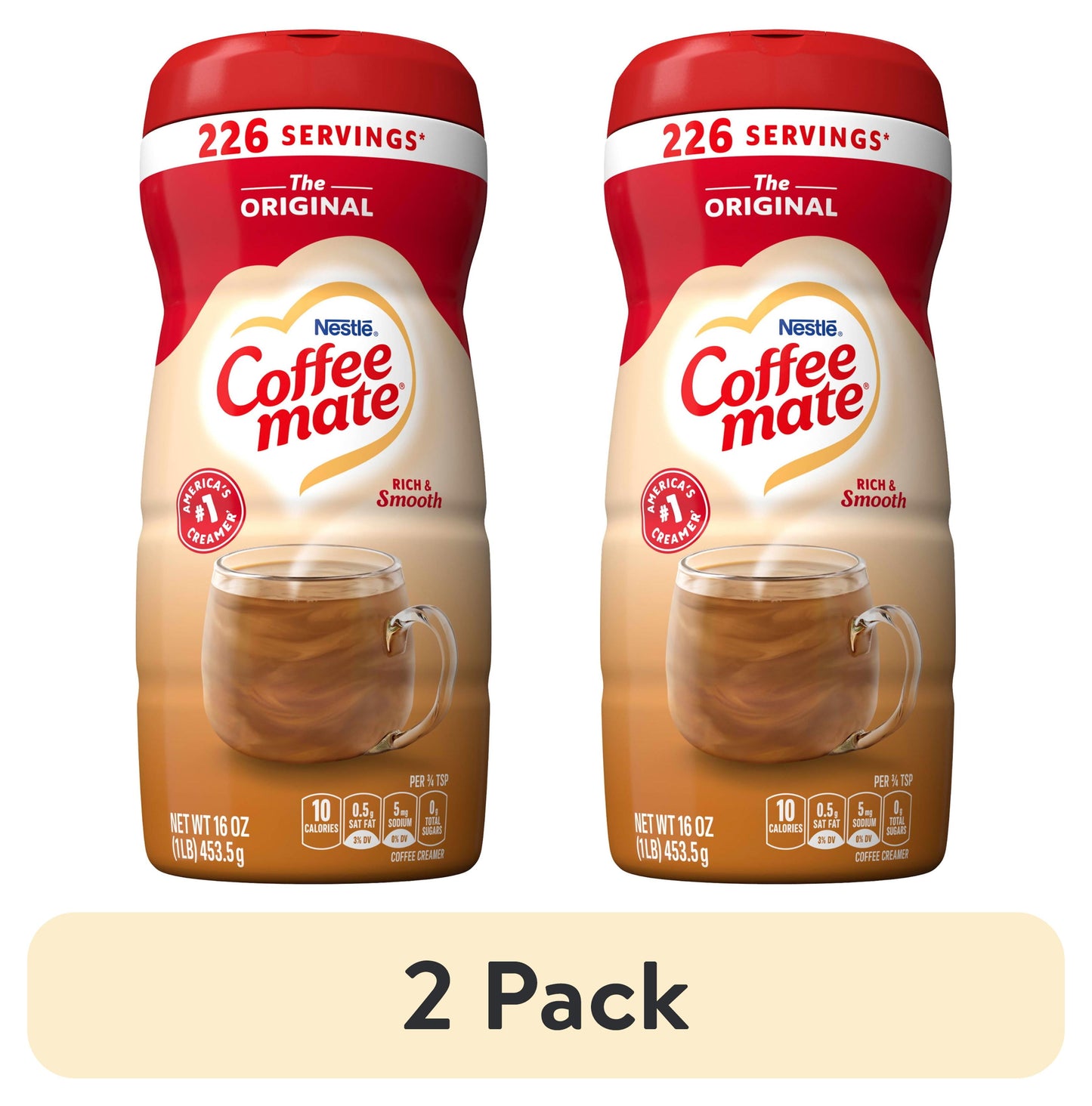 (2 Pack) Nestle Coffee Mate, the Original Powdered Coffee Creamer, 16 Oz