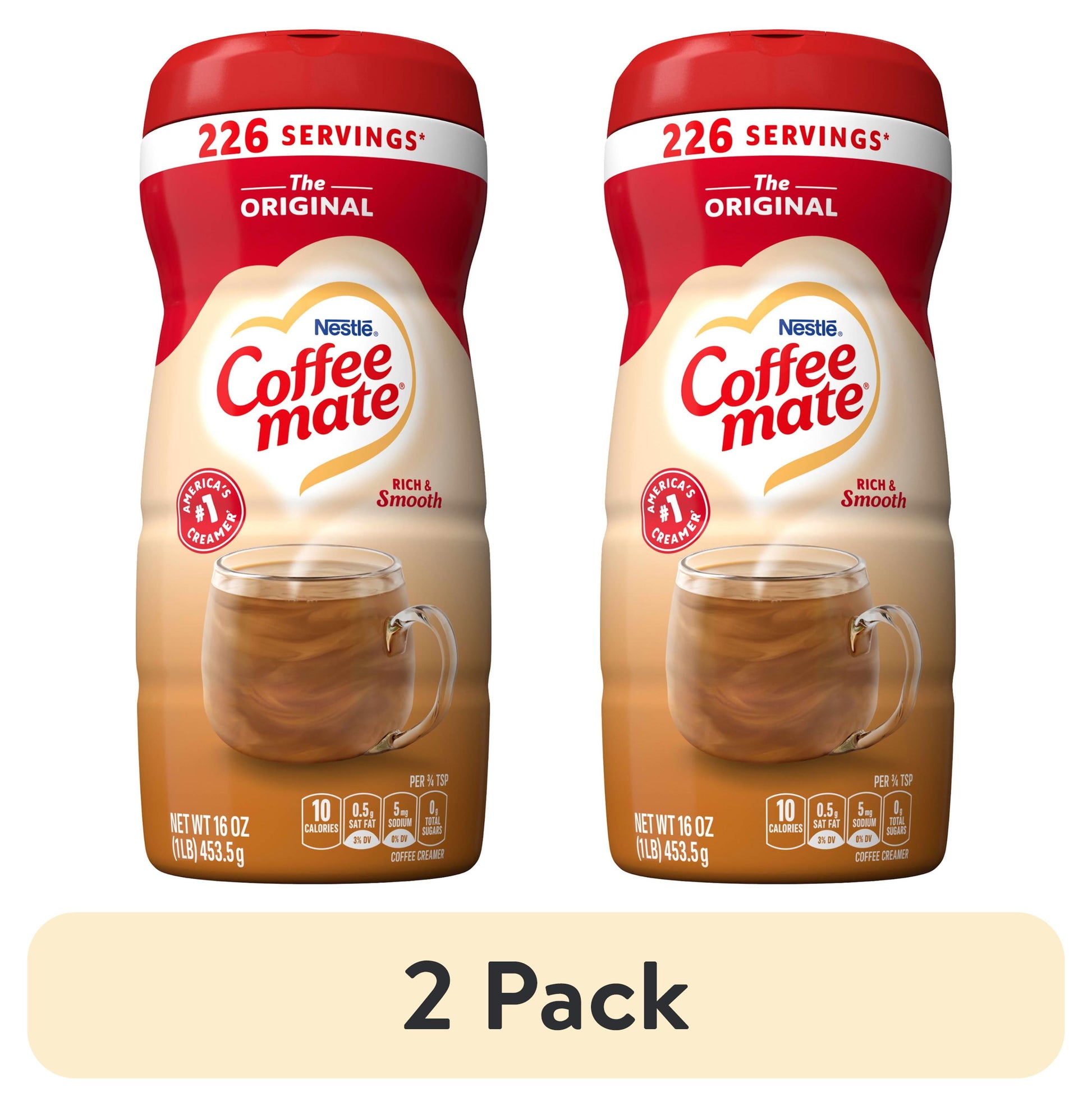 (2 Pack) Nestle Coffee Mate, the Original Powdered Coffee Creamer, 16 Oz