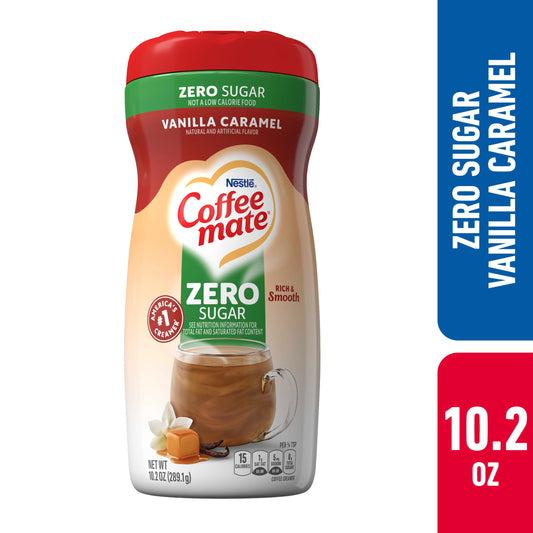Nestle Coffee Mate Vanilla Caramel Sugar-Free Powdered Coffee Creamer, 10.2 Oz