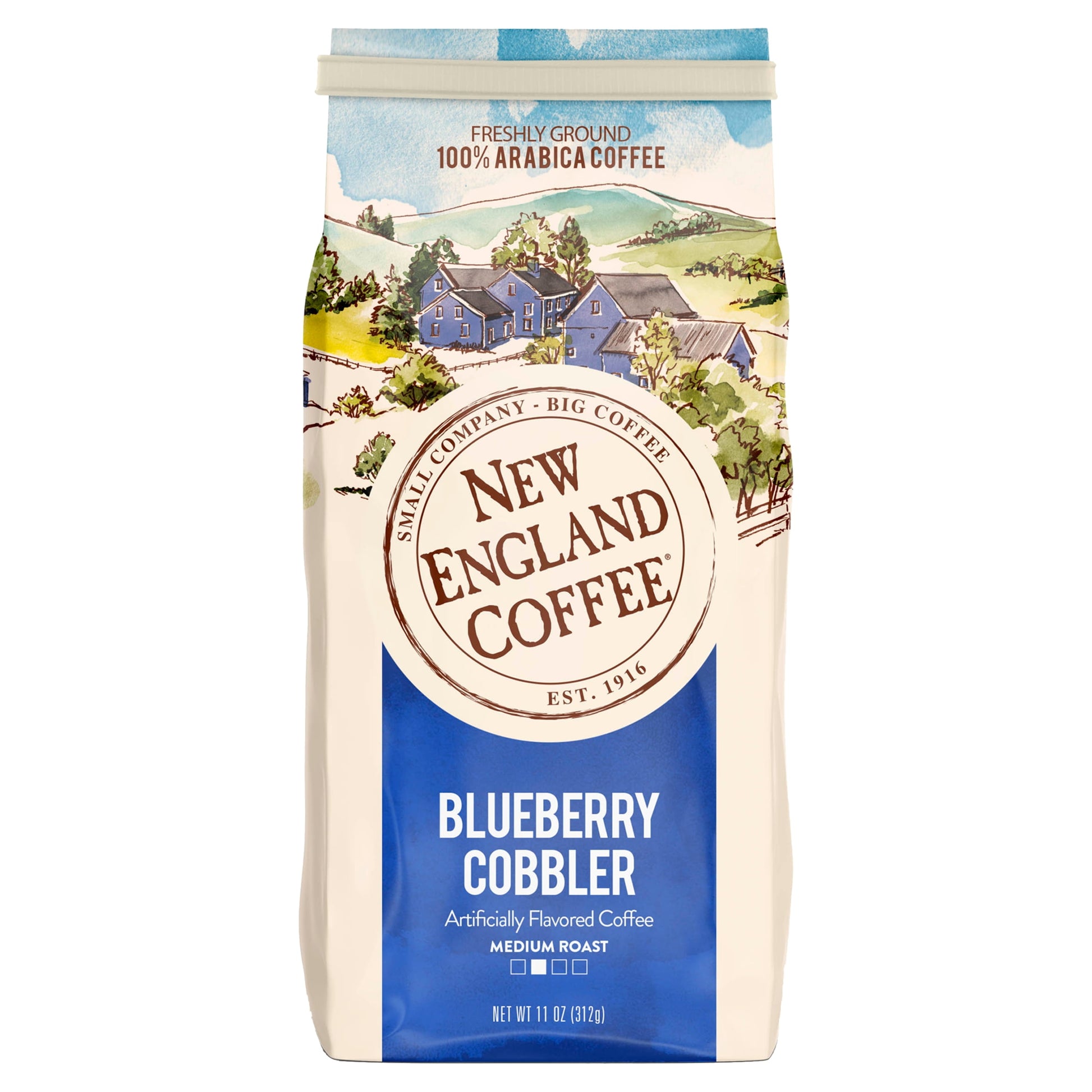 Blueberry Cobbler, Medium Roast, Ground Coffee, 11 Oz