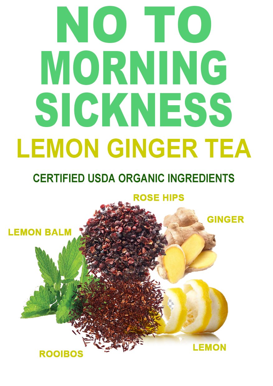 Morning Sickness Tea - Lemon Ginger: 40 Cups