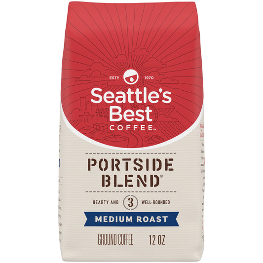 Arabica Beans Portside Blend, Medium Roast, Ground Coffee, 12 Oz