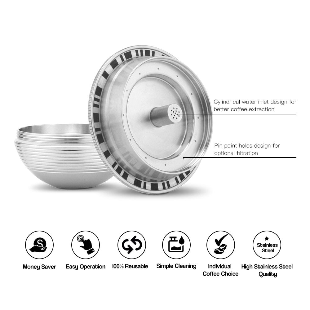 Stainless Steel Coffee Capsules Coffee Capsule Cup