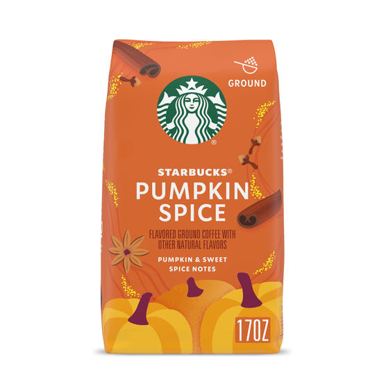 Pumpkin Spice Naturally Flavored Ground Coffee, 100% Arabica, Limited Edition, 1 Bag (17 Oz)