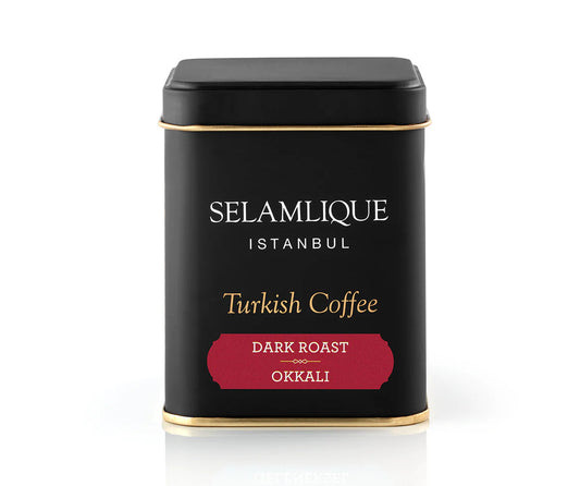 Selamlique Dark Roasted Ground Turkish Coffee – 125g Box