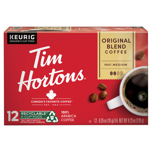 Original Blend K-Cup Coffee Pods, Medium Roast, Recyclable, 12Ct