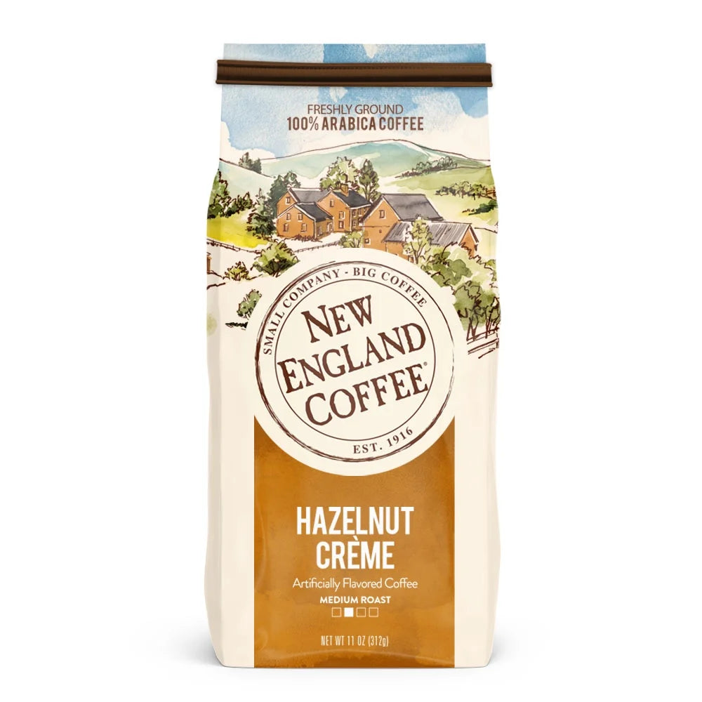 (2 Pack)  Hazelnut Creme Medium Roast Ground Coffee, 22 Oz, Bag