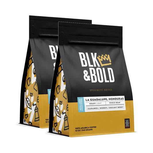 | La Guadalupe Honduras Single Origin | Fair Trade Certified | Light Roast | Whole Bean Coffee | 2 Pack of 12 Oz. Bags