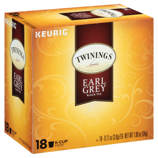 Earl Grey K-Cup® Pods for Keurig, Citrus and Bergamot Black Tea, 18 Count