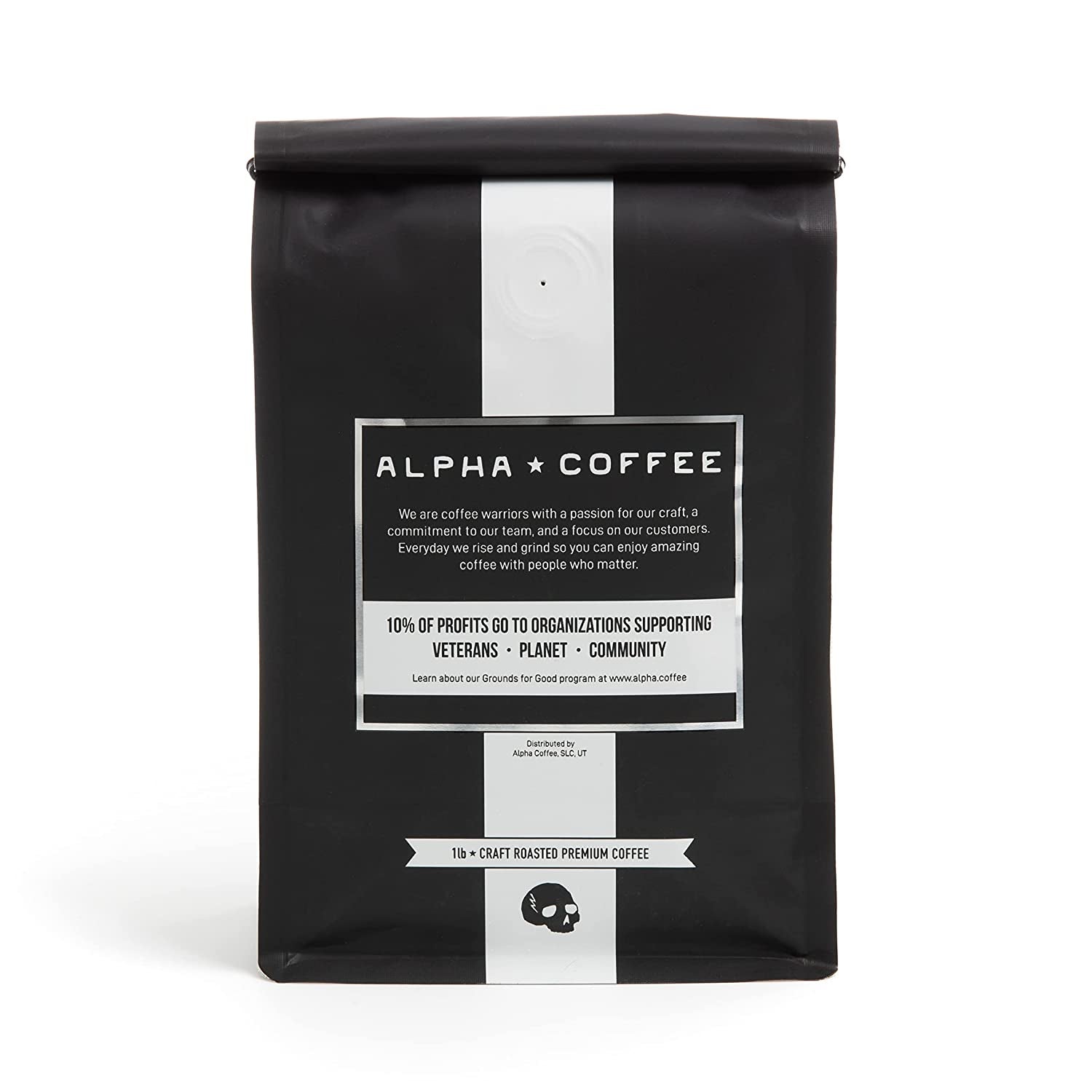 – Double Barrel Black - 16 Oz. Premium Gourmet Craft Dark/French Roast Drip Grind Coffee | Veteran Owned - Specialty Small Batch Roasted Coffee | 100% Arabica Beans (Midnight Blend)