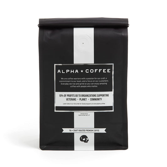 – Double Barrel Black - 16 Oz. Premium Gourmet Craft Dark/French Roast Drip Grind Coffee | Veteran Owned - Specialty Small Batch Roasted Coffee | 100% Arabica Beans (Midnight Blend)