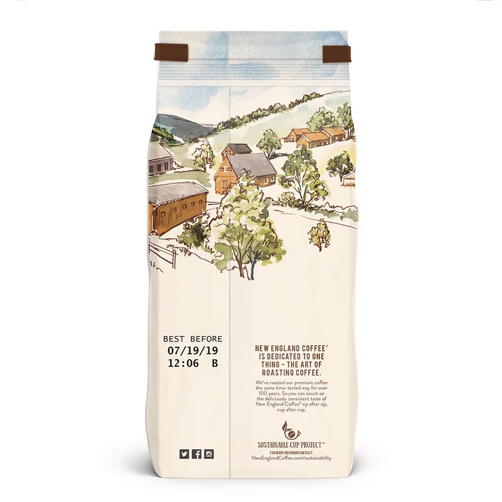 New EnglandãÂ® Coffee Freshly Ground Decaffeinated Hazelnut Creme Coffee 10 Oz. Bag