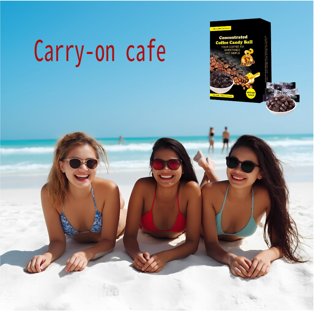 American - Style Concentrated Coffee Candies, Individually Packaged, No Need for Brewing, with a Rich and Mellow Taste. Suitable for People Doing Outdoor Sports, Those at Parties and Drivers.