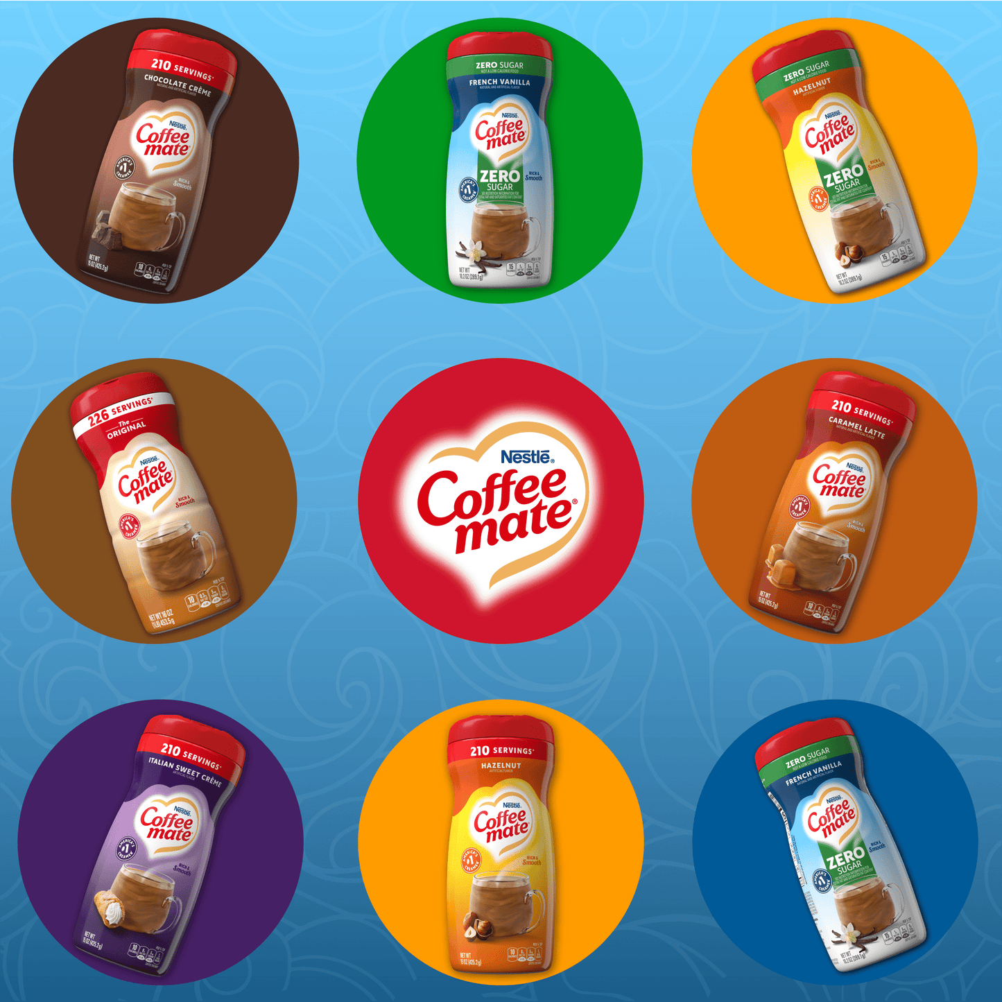Nestle Coffee Mate French Vanilla, Sugar-Free, Powdered Coffee Creamer, 10.2 Oz
