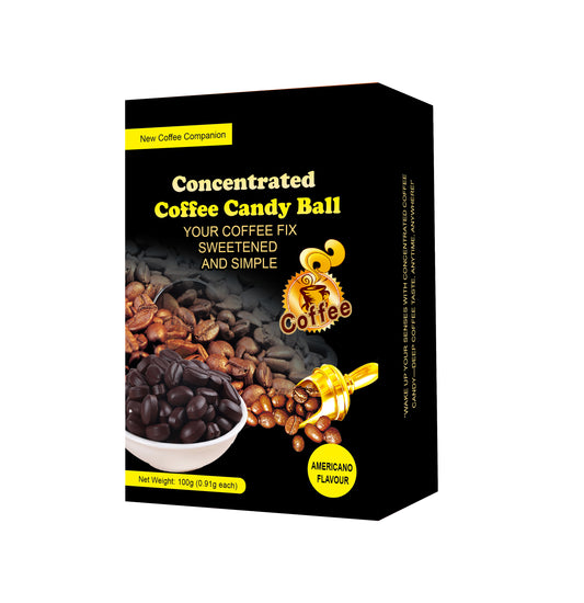 American - Style Concentrated Coffee Candies, Individually Packaged, No Need for Brewing, with a Rich and Mellow Taste. Suitable for People Doing Outdoor Sports, Those at Parties and Drivers.