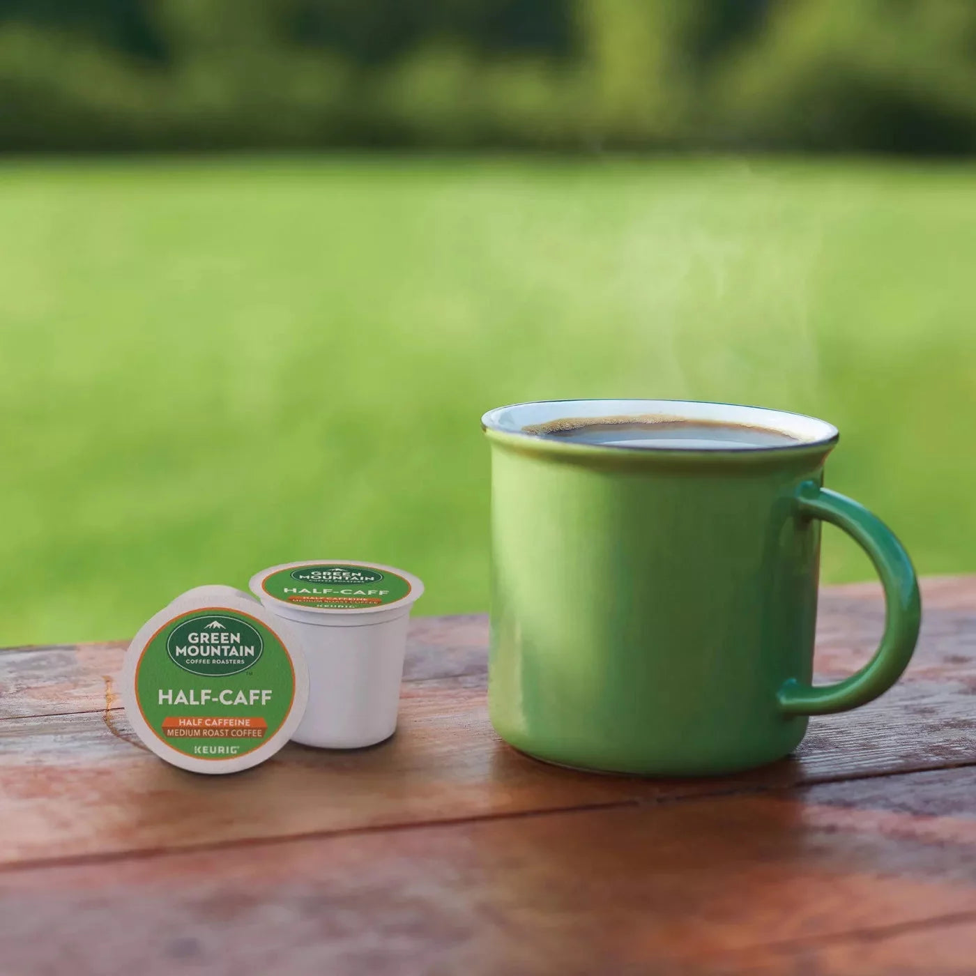 (4 Pack) , Half Caff Medium Roast K-Cup Coffee Pods, 24 Count