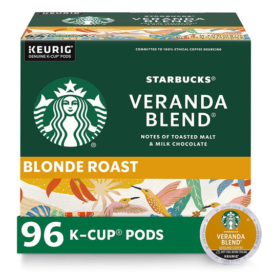 Starbucks K-Cup Coffee Pods—Starbucks Blonde Roast Coffee—Veranda Blend for Keur