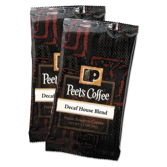 & Tea Coffee Portion Packs, House Blend, Decaf, 2.5 Oz, 18/Box