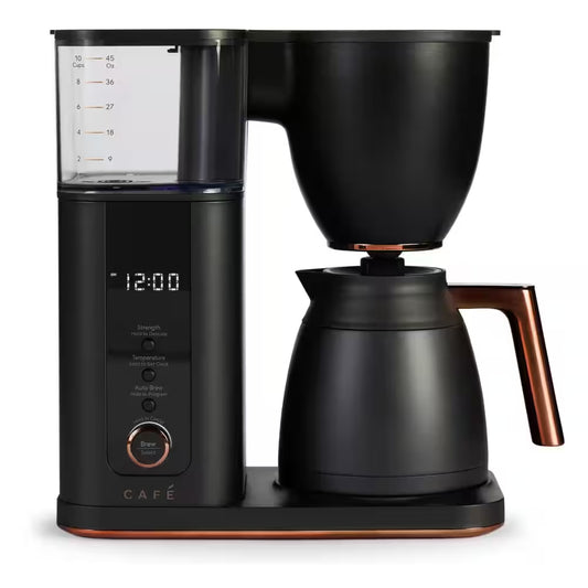 10 Cup Matte Black Specialty Drip Coffee Maker with Insulated Thermal Carafe, and Wifi Connected