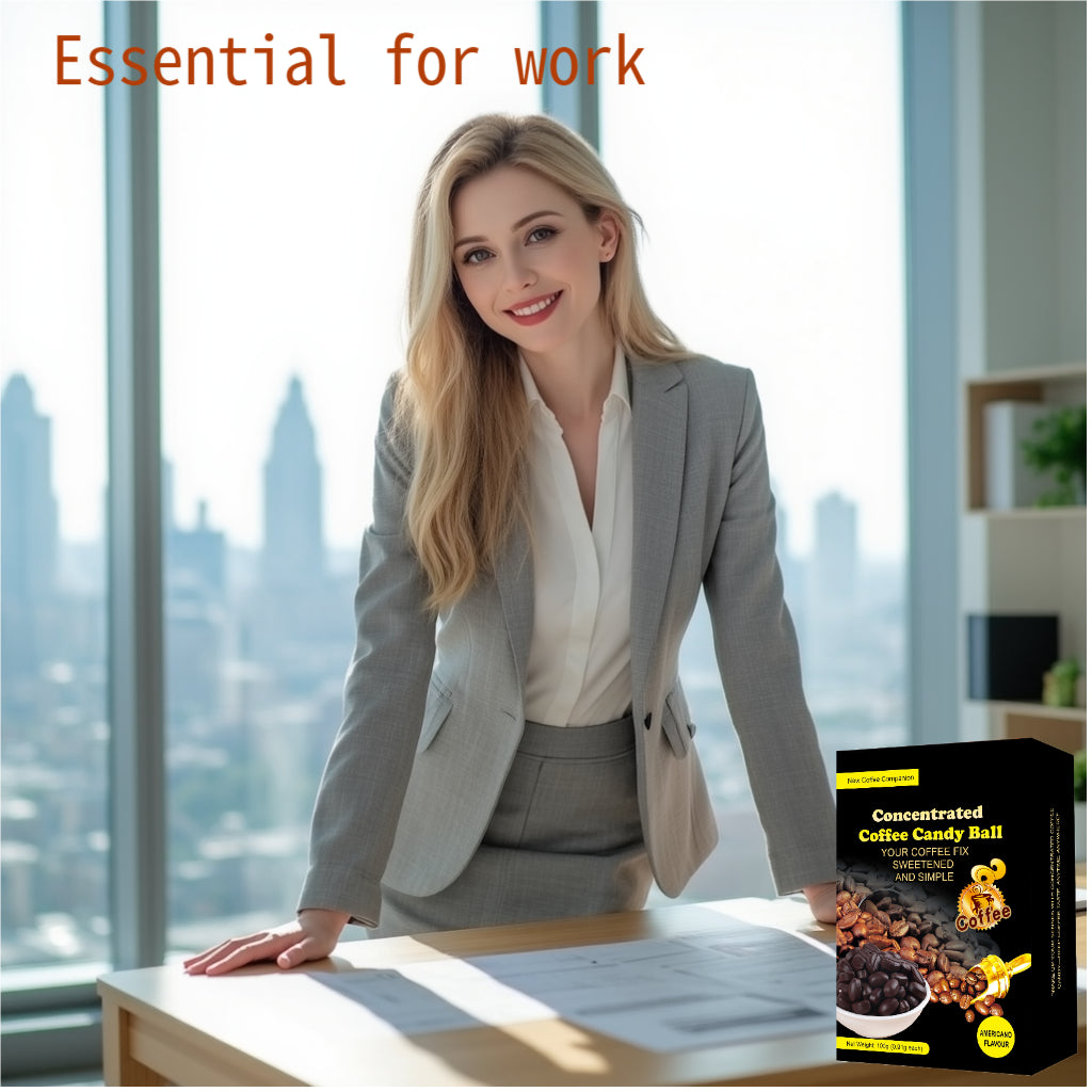 American - Style Concentrated Coffee Candies, Individually Packaged, No Need for Brewing, with a Rich and Mellow Taste. Suitable for People Doing Outdoor Sports, Those at Parties and Drivers.