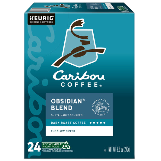 Coffee, Obsidian Blend Dark Roast K-Cup Coffee Pods, 24 Count