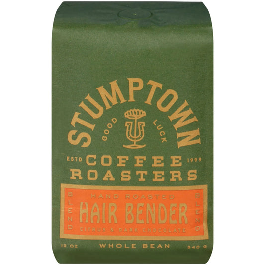Coffee Roasters Hair Bender Blend Whole Bean Coffee, Premium Medium Roast Coffee Beans, Hand Roasted, 100% Arabica, 12 Oz