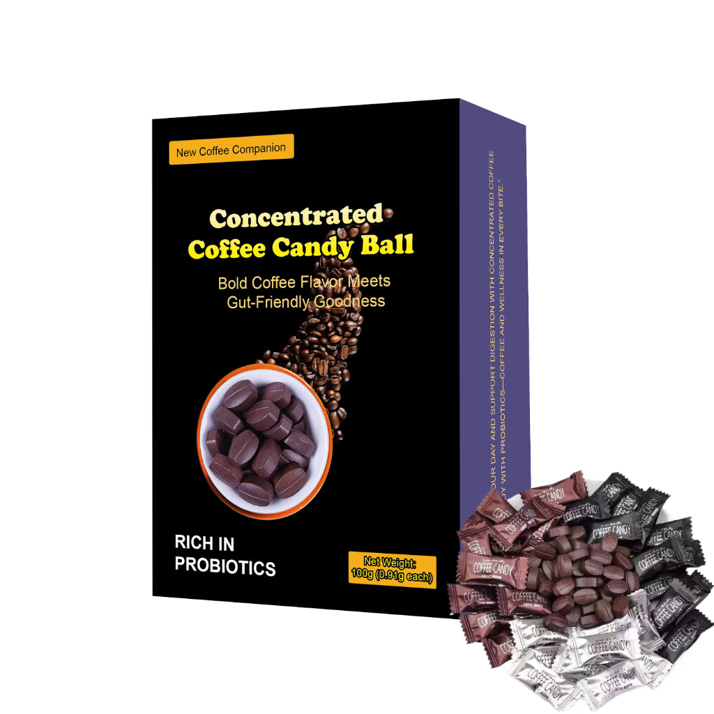 Concentrated Coffee Candies, Individually Packaged, No Need for Brewing, with a Rich and Mellow Flavor. They Are Suitable for People Engaged in Outdoor Sports, Those at Parties, and Drivers.