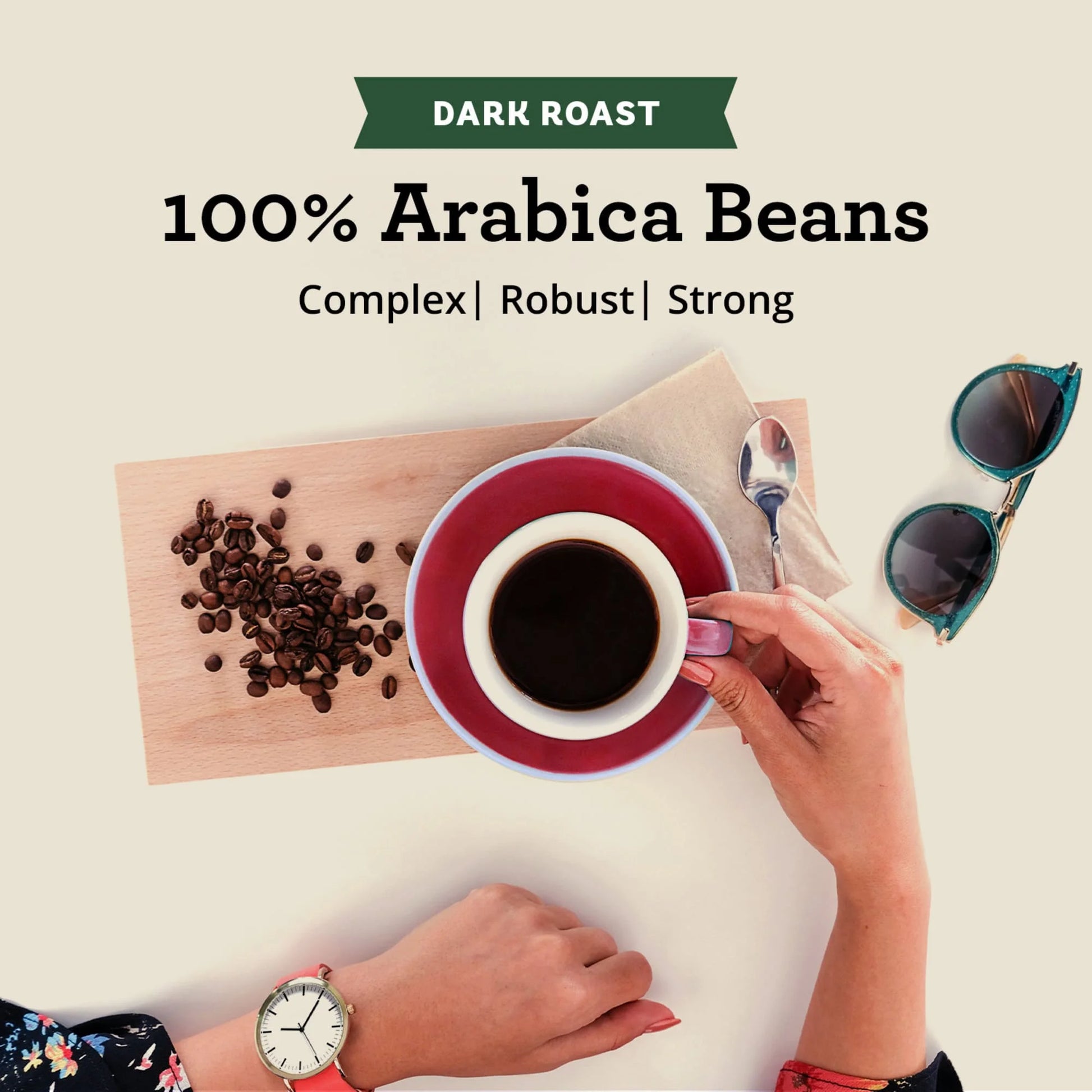 Arabica Beans Henry'S Blend, Dark Roast, Ground Coffee, 12 Oz