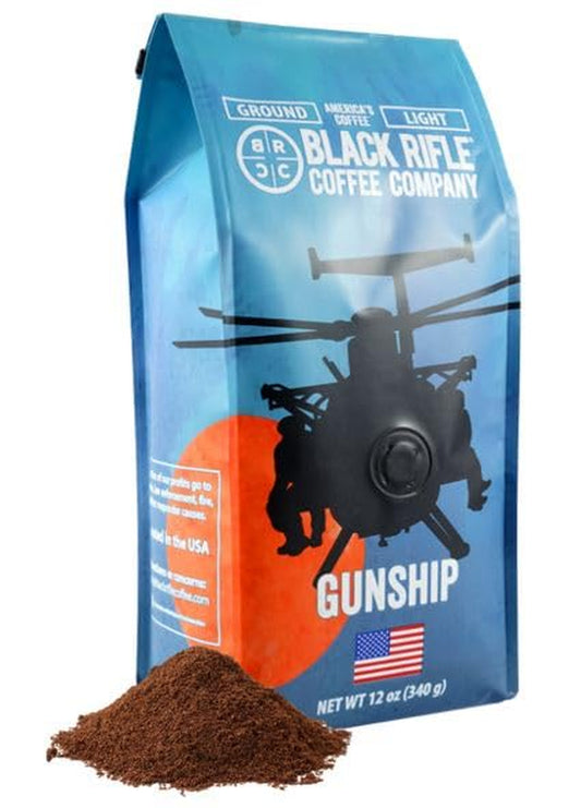Gunship Roast, Light Roast Ground Coffee, 12 OZ Bag