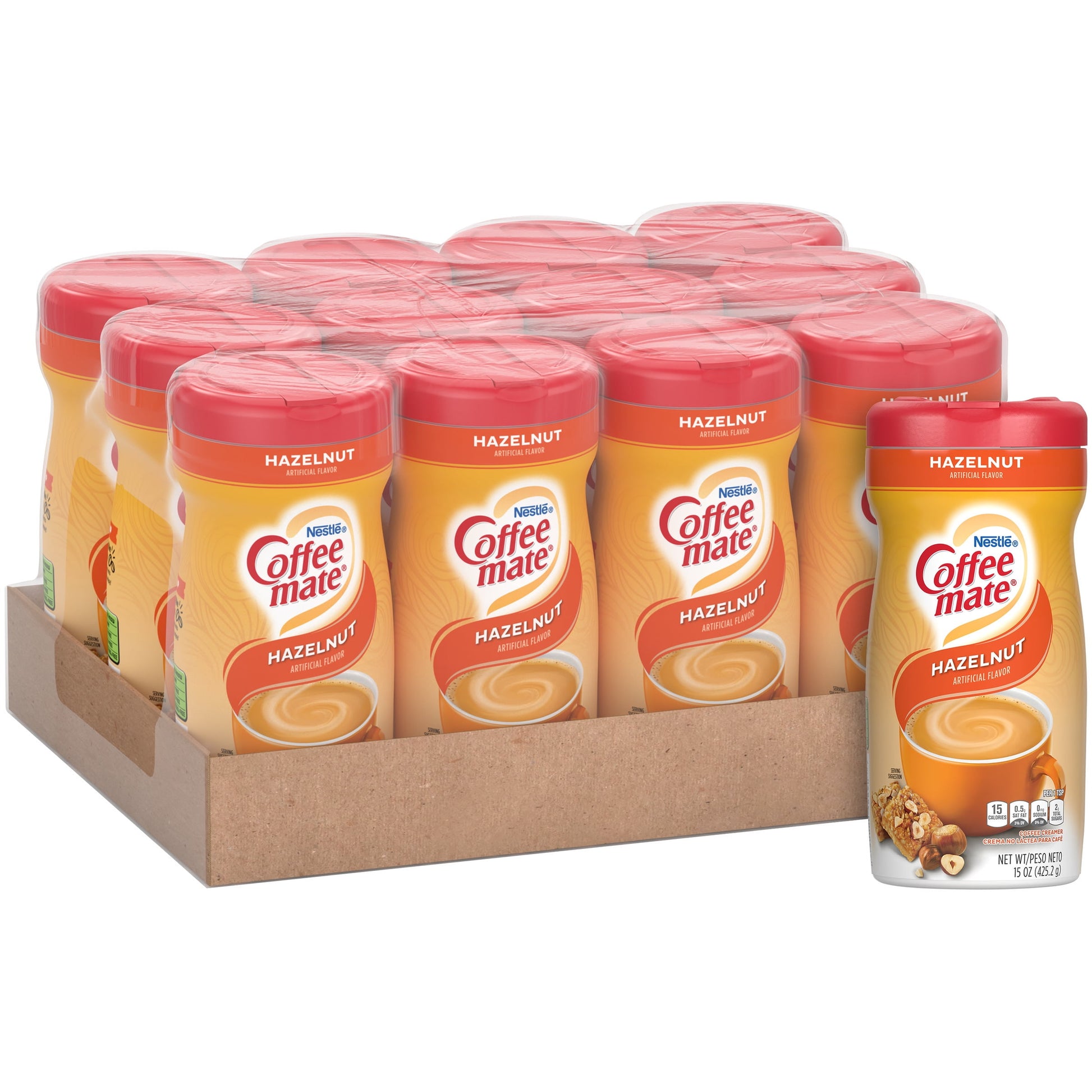 NESTLE Coffee Mate Coffee Creamer Hazelnut Powder Creamer 15 Oz. Canister