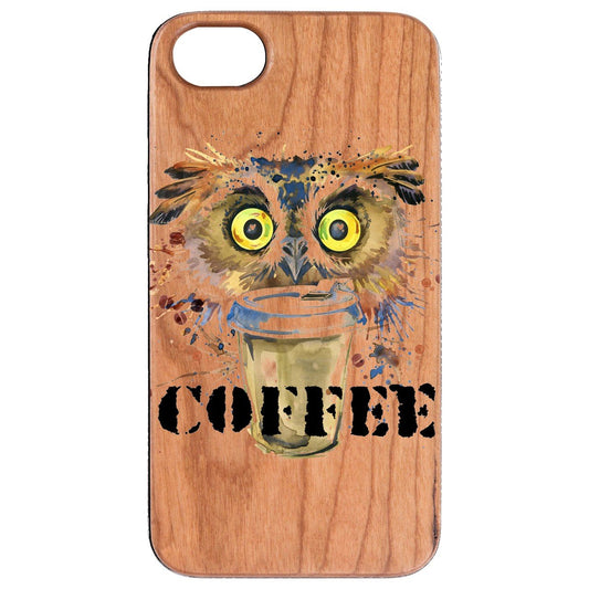 Owl with Coffee - UV Color Printed